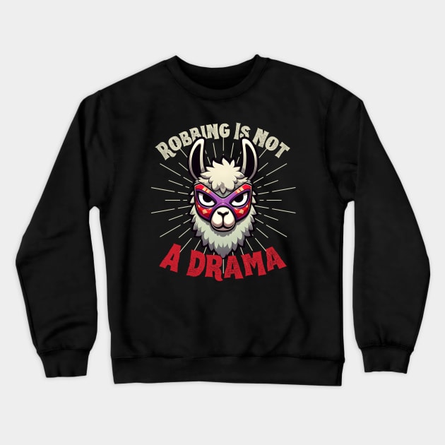 Llama thief Crewneck Sweatshirt by Japanese Fever